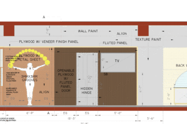 YANKI SIZZLERR_RESTAURANT_ENTRANCE LIFT WALL DETAIL ELEVATION