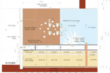YANKI SIZZLERR_RESTAURANT_SERVICE COUNTER DETAIL ELEVATION